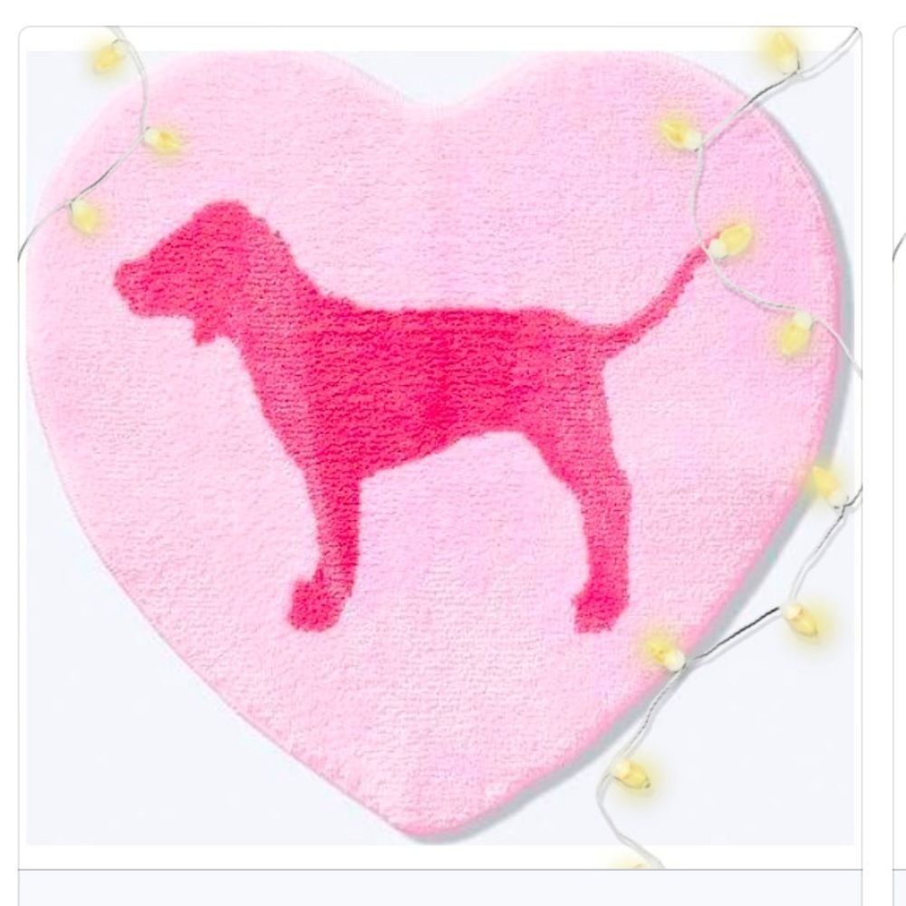 Pink By Victoria’s Secret Heart Bath Mat